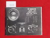 Gebrauchte Bedienungsanleitung Typ: Canon für die analoge Canon A-1 SLR Kamera in Deutsch