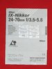Gebrauchte Bedienungsanleitung Typ: Nikon IX Nikkor 24-70mm f/3,5-5,6